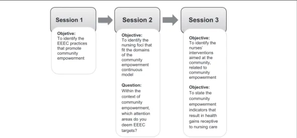 Figure 1. Organization of focus group sessions, in accordance with the study’s objectives