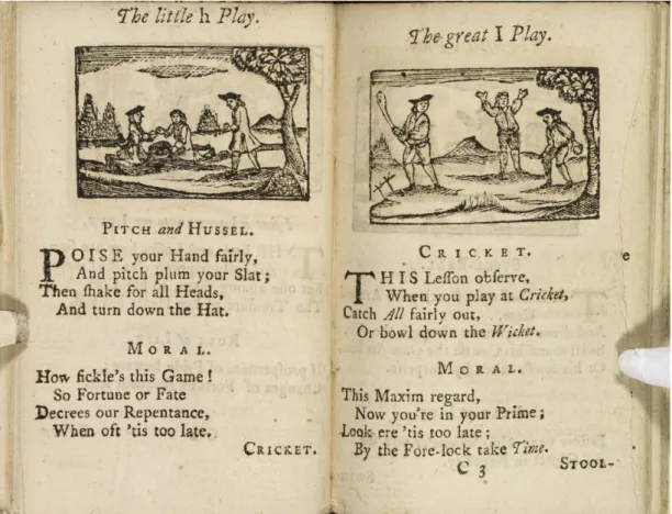 Figura 3 — Interior da obra A Little Pretty Pocket-book (1770) de John Newberry. Extraído de British  Library