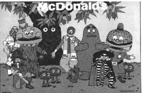 Figura 9: Ronald e seus amigos da McDoanldlândia 