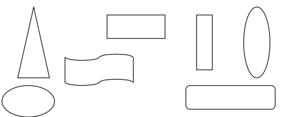 Figura 20 – Figuras poligonais e não poligonais 