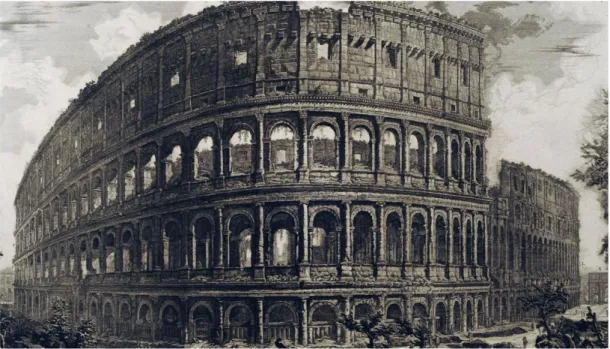 Figura 17 - Vedutta de l'Anfiteatro Flavio detto il Colosseo - Giovanni Battista Piranesi, 1757 
