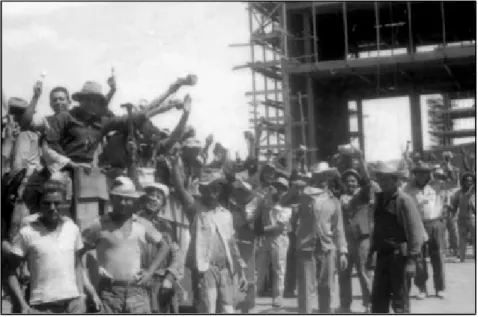 Foto 1: Operários na Esplanada dos Ministérios Fonte: Arquivo Público do DF (autor não identificado)