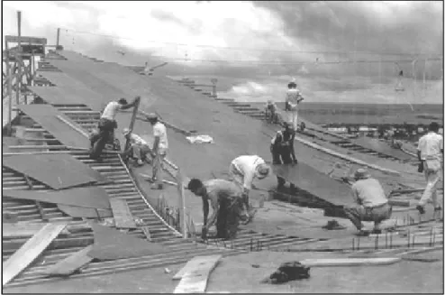 Foto 3: Construção da capela Nossa Senhora de Fátima, SQS 307/308, 1958 Autor: Mário Fontenelle