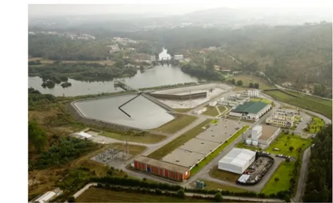 Figura 5 - Estação de Tratamento de Água de Areias de Vilar (Imagem retirada do site Águas do Norte) 