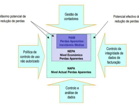 Figura 15 - Nível económico de perdas aparentes (Gomes, 2011)