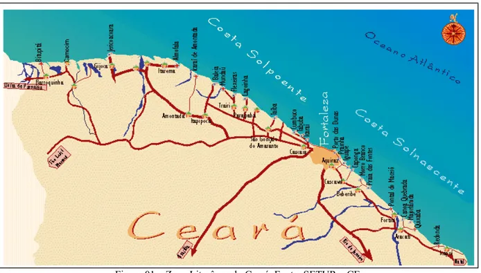 Figura 01 – Zona Litorânea do Ceará. Fonte: SETUR – CE. 