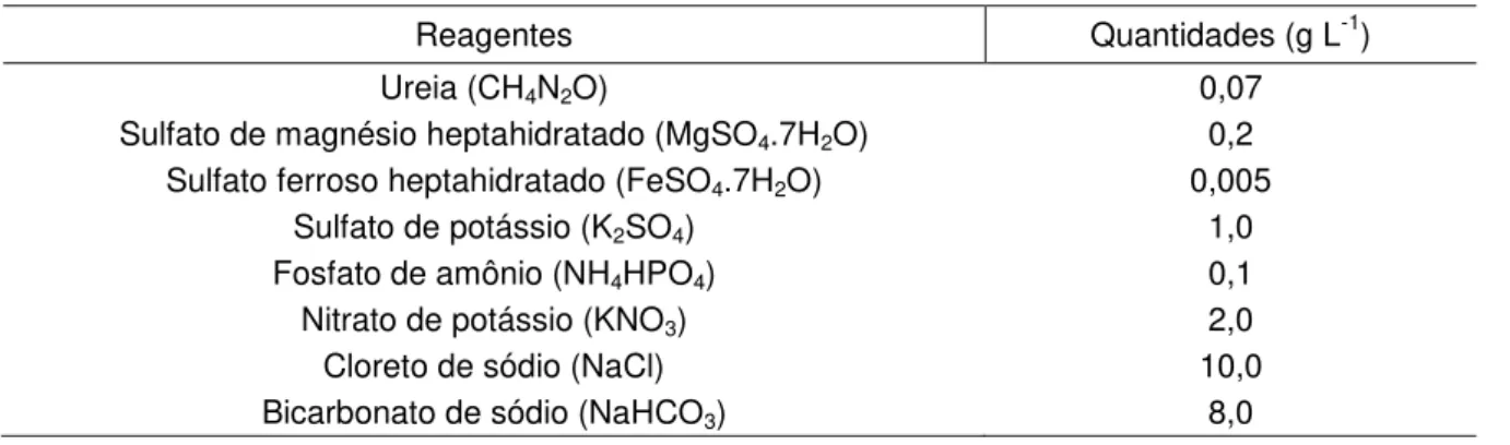 Tabela 1  –  Composição química do meio Jourdan modificado. 