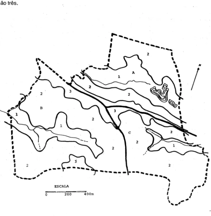 Fig. 1  _  Compartimentos topogrAficos do Parque Estadual da (.;apltal. 