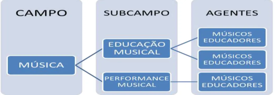 Figura 11  –  Gráfico de tipificação de campo e subcampos 