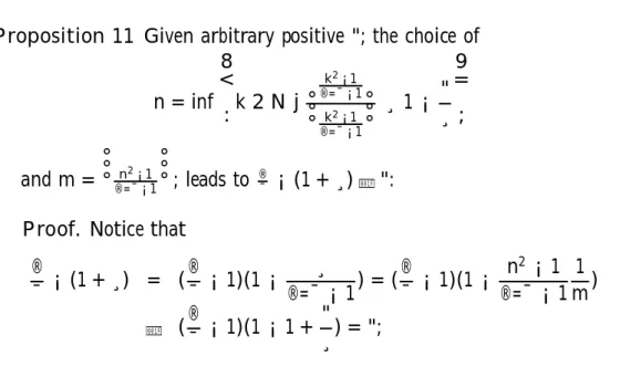 Table 3 presents the values obtained for ®=¯ ¡ 1 using our model, the corresponding values of n, m and ¸ for an error of 0.001 and …nally, the volume of transactions, in thousand euros, of the underlying asset realized on the previous day, that is, 26 th N