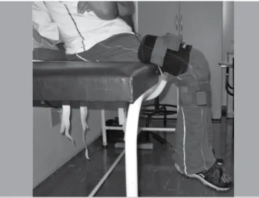Figura 2. Posicionamento do paciente para o teste pendular.