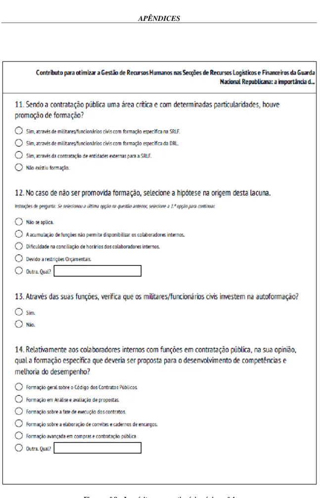 Figura n.º 8 – Inquérito por questionário página n.º 4 