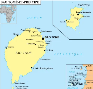 Figura 2.1 - Mapa de São Tomé e Príncipe 