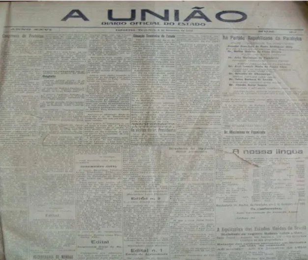 Figura 01 – Jornal A União. 