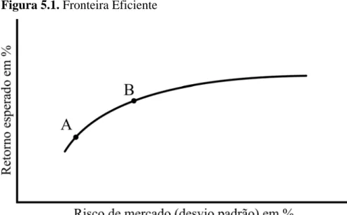 Figura 5.1. Fronteira Eficiente 