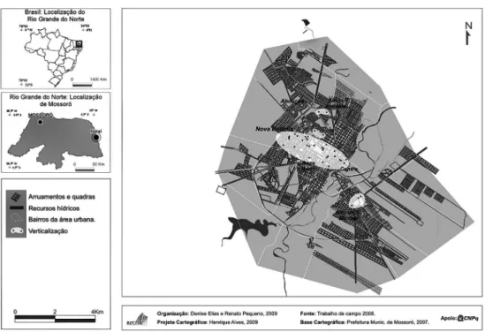 Figura 8 – Mossoró: processo de verticalização – 2008