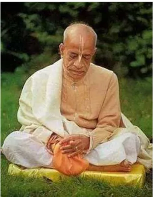 Figura 3: Tilaka no rosto de Swami Prabhupãda  Fonte: http://hinduvaishnava.blogspot.com 