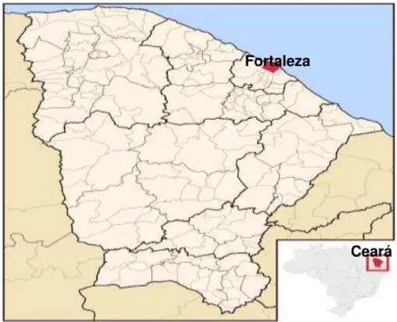 Figura 3: Localização geográfica do município de Fortaleza, Ceará  Fonte: IBGE (2010)