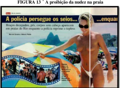 FIGURA 13  –  A proibição da nudez na praia 