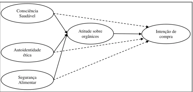Figura 3  –  Modelo teórico de Michaelidou e Hassan (2008) 