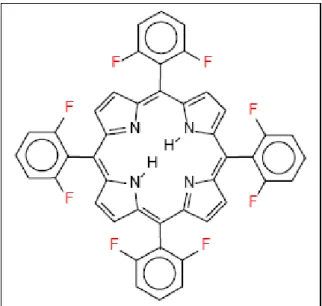Figura 10 - Estrutura da H 2 (TDFPP) (tetra-2,6-difluorfenilporfirina) 