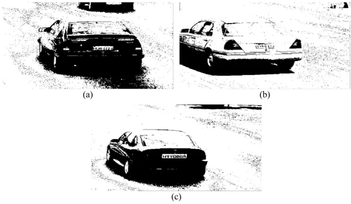 Figura 2.10: imagens realçadas binarizadas pelo método proposto por Otsu (1979). 