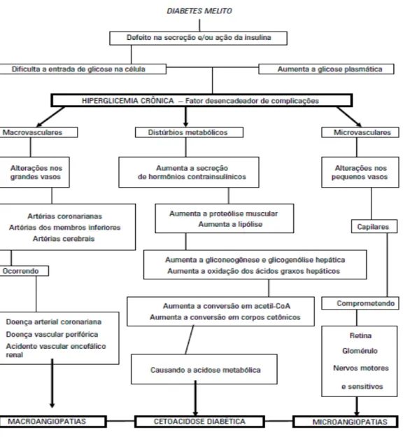 Figura 1: Hiperglicemia crônica e suas complicações 