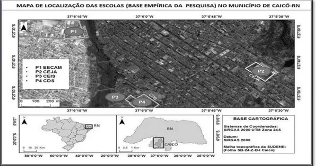 Figura 1: Localização do município de Caicó  Fonte: IBGE, 2014. 