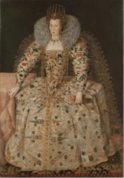 Figura   8   ­   Rainha   Elizabeth   I,   pintura   de   Gheeraerts,   por   volta   de   1592. 