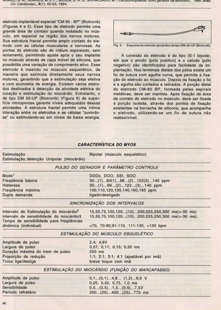 Fig . 6  - Esquema do eletrodo epicárdico de tipo DM-50-UP (Biotronik). 