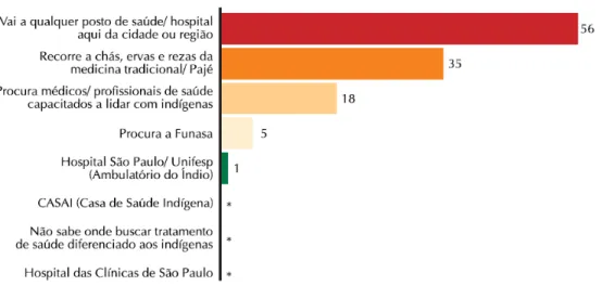 Gráfico  –  2. Tratamento de Saúde: indígenas urbanos  