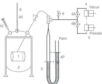 Figura 1.  Esquema do equipamento utilizado para realização  dos experimentos.