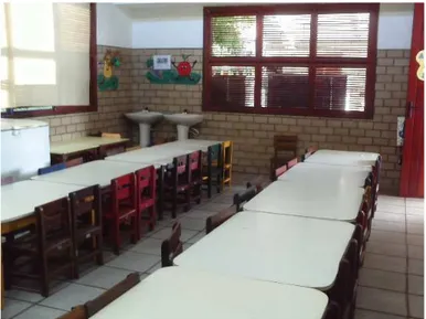 Foto 7: O refeitório da escola. 