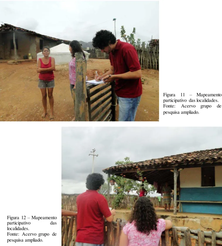 Figura  11  –   Mapeamento  participativo  das localidades.  