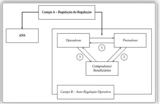 Figura 1 - Relação operadora, prestador e beneficiários. 