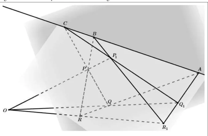 Figura 12  –  Demonstração do Teorema de Desargues 