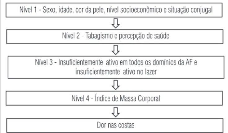 Figura 1.  Modelo de análise proposto para o estudo de prevalência 