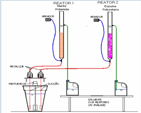 FIGURA - 1: Esquema da instalação experimental utilizada na pesquisa. 