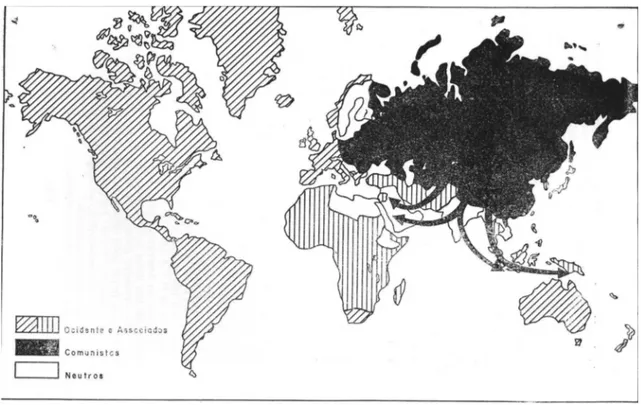Figura 4 - O mundo da estratégia de contenção (1959)