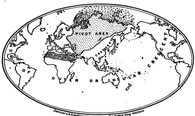 Figura 1 - O mundo segundo Mackinder (1904)