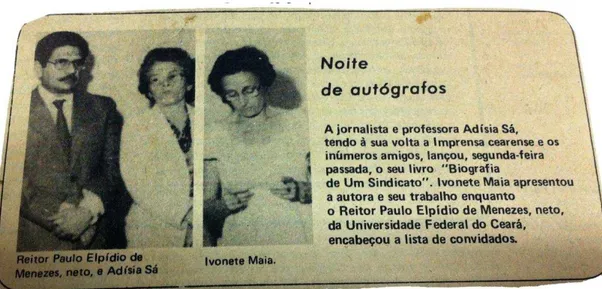 Figura 5 - Lançamento do livro &#34;Biografia de um Sindicato&#34; 1981 - Arquivo Pessoal