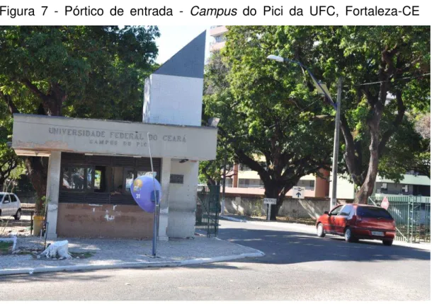 Figura  7  -  Pórtico  de  entrada  -  Campus  do  Pici  da  UFC,  Fortaleza-CE