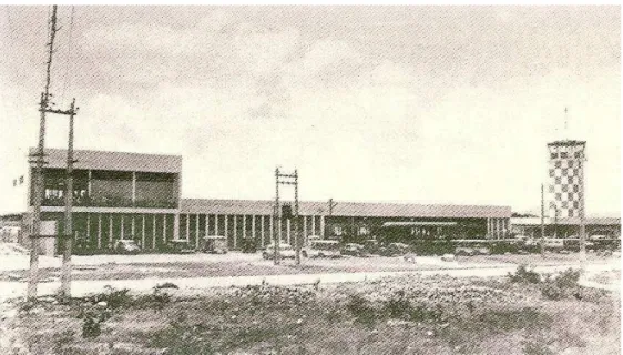 Figura 3.5 – Primeiro terminal de passageiros do Aeroporto Pinto Martins, em 1966.   