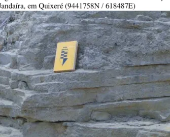 Figura  5  -  Afloramento  do  calcário  da  Formação  Jandaíra, em Quixeré (9441758N / 618487E) 