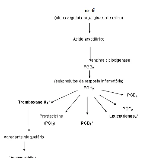 Figura  6.  Mediadores  bioquímicos  potentes  envolvidos  na  inflamação,  infecção,  lesão  tecidual,  modulação do sistema imune e agregação plaquetária        