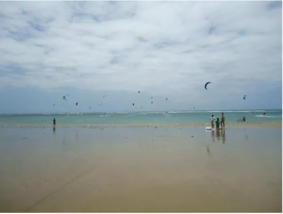 Figura 12: Visão geral da Praia de Paracuru, município de Paracuru, litoral oeste do estado do Ceará