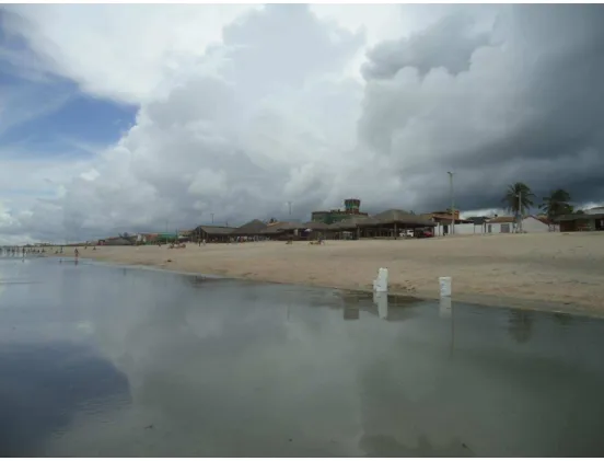 Figura 14: Visão geral da Praia do Preá, município de Cruz, litoral oeste do estado do Ceará