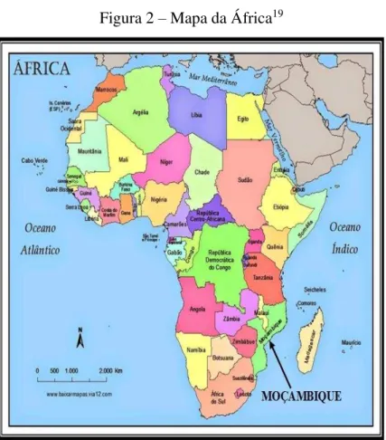 Figura 2 – Mapa da África 19