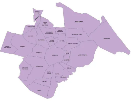 Gráfico 2 - Mapa da Regional VI  