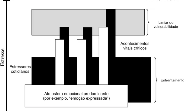 Figura 3 - Componentes do modelo de vulnerabilidade/estresse da esquizofrenia. 